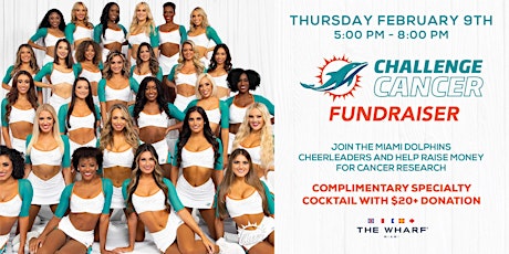 Miami Dolphins Challenge Cancer Fundraiser at The Wharf Miami