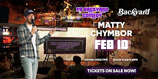 PB Backyard Comedy presents Matty Chymbor @Backyard Kitchen & Tap