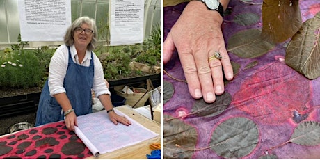 Botanical printing on fabric - Reds and Pinks - Studio workshop  primärbild