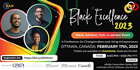 Imagem principal do evento Black Excellence 2023 (Ottawa)