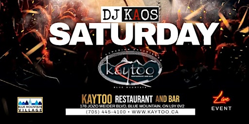 Legit Saturdays inside Kaytoo At Blue with DJ KAOS. primary image
