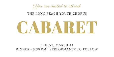Long Beach Youth Chorus Cabaret Fundraiser