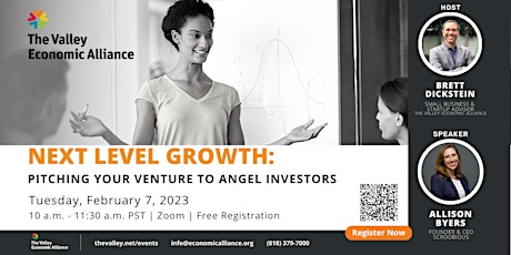 Next Level Growth: Pitching Your Venture to Angel Investors