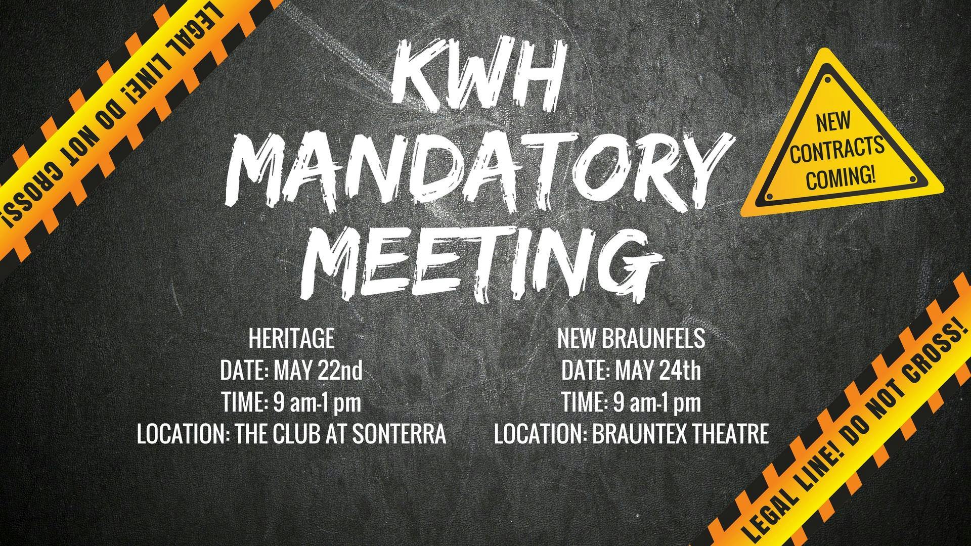 KWH Mandatory Meeting 2018