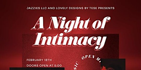 A Night of Intimacy featuring Special Guest with Music by Tha Fellaz