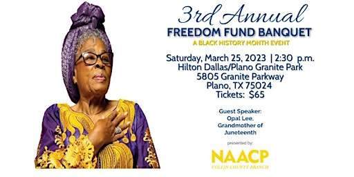 3rd Annual Collin County NAACP Freedom Fund Banquet