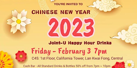 Imagen principal de Joint-U Chinese New Year Happy Hour Drinks Gathering