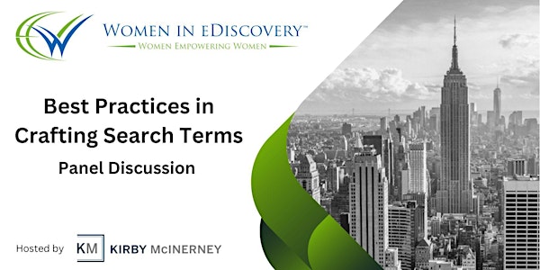 WiE New York | Best Practices in Crafting Search Terms  | Feb. 22nd
