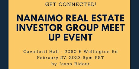 NANAIMO REAL ESTATE INVESTMENT GROUP MEET UP EVENT
