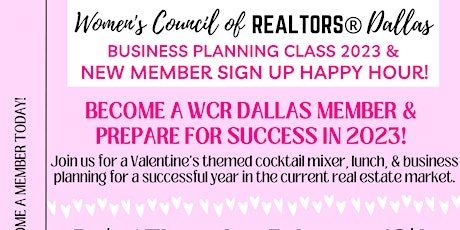 Business Planning Class 2023 & New Member Sign Up Happy Hour