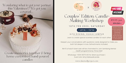 Candle-Making Workshop for Couples | Dating Event Malaysia | Date for Cause