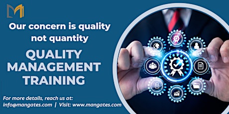 Quality Management 1 Day Training in Toronto