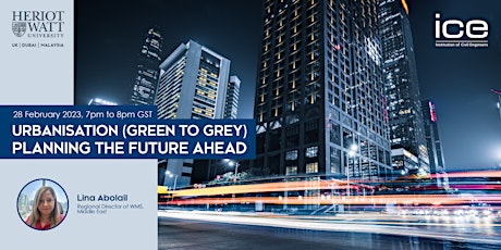 Urbanisation (Green to Grey) - Planning the future ahead