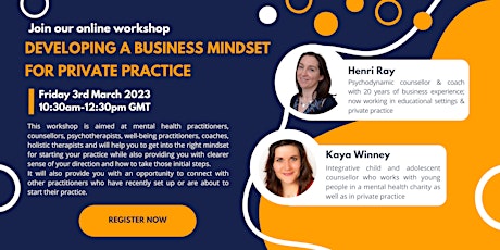 Developing a Business Mindset for your Private Practice