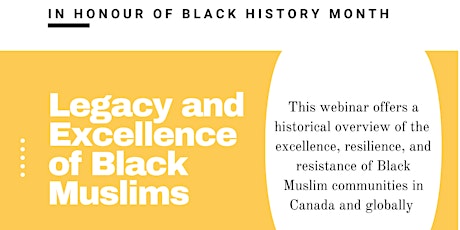 Legacy and Excellence of Black Muslims primary image