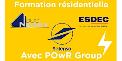 Formation résidentielle : DUONERGY, SOLENSO et ESDEC à Montpellier