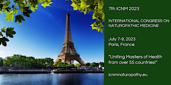 7th International Congress on Naturopathic Medicine ICNM PARIS