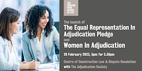 The Equal Representation in Adjudication Pledge  and  Women in Adjudication primary image