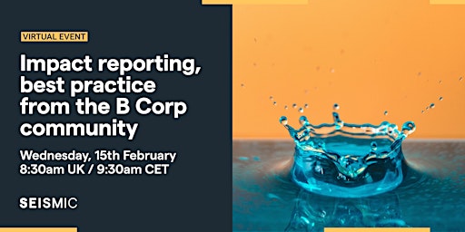 Impact reporting, best practice from the B Corp community