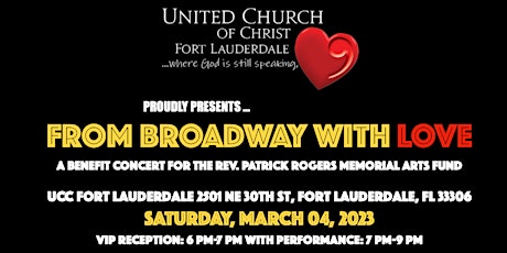 From Broadway with Love: A Benefit for Rev. Patrick Rogers Mem. Arts Fund