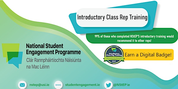 Introductory Class Rep Training - Open Session