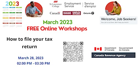 CRA FREE ONLINE Workshop: How to file your tax return primary image
