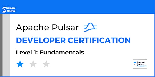 Imagem principal do evento Apache Pulsar Developer Certification Level 1: Fundamentals
