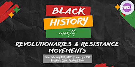 Revolutionaries & Resistance Movements (BHM)