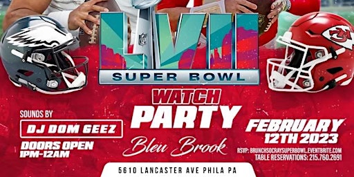 #BrunchSoCray SuperBowl Watch Party 1pm-12am Sunday February 12th