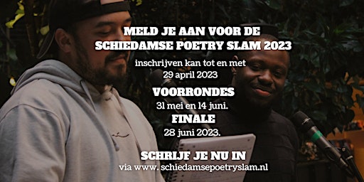 Schiedamse Poetry Slam 2023: Voorronde 1