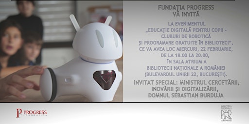 Educație digitală pentru copii - cluburi de robotică gratuite în biblioteci