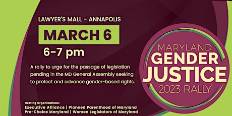 Maryland Gender Justice Rally