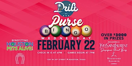 Drift Bingo Night -  Paws for a Cause