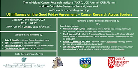 US Influence on the Good Friday Agreement -- Cancer Research Across Borders