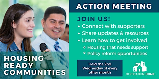 Imagem principal de Housing Ready Communities Action Meeting (Virtual)