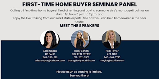 First-Time Home Buyer Seminar Panel