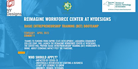Reimagine Workforce Center - Basic Entrepreneurship Training Bootcamp V primary image
