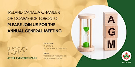 Annual General Meeting - Ireland Canada Chamber of Commerce, Toronto