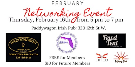 Discover Bradenton's February Networking Event: Paddywagon Downtown