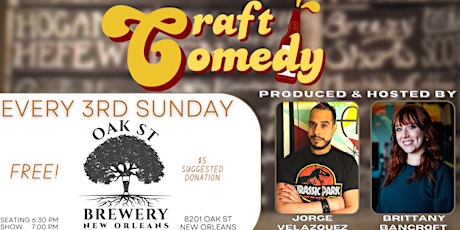 Craft Comedy at Oak St Brewery
