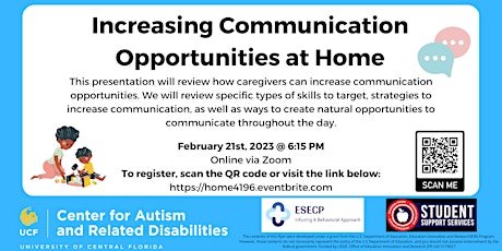 Increasing Communication Opportunities at Home #4196