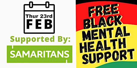 23 Feb | Making Time for Black Mental Health Group  Supported By Samaritans primary image