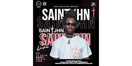 Saint JHN Live Performance at Rose Night Club February 25th 2023