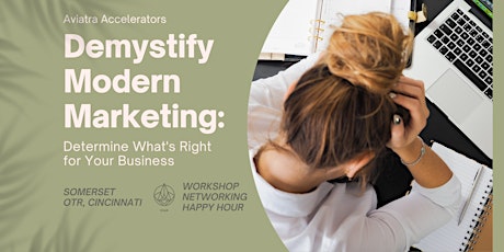 Demystify Modern Marketing: networking/workshop/happy hour