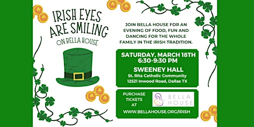 St. Patricks Day Celebration benefitting Bella House