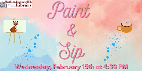 Paint and Sip at the Library