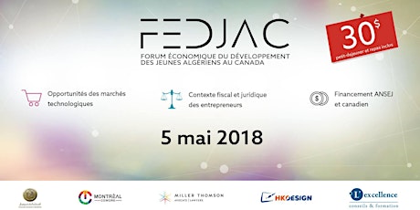FEDJAC  Forum Économique du Développement Des Jeunes Algériens au Canada primary image