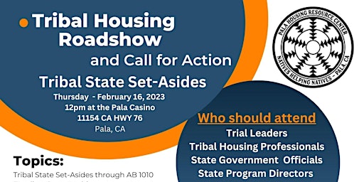 Tribal Housing Roadshow and Call for Action