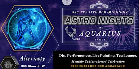 AstroNights: The Aquarius Party (Paint Night + DJs )