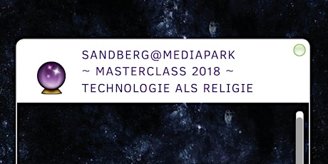 Primaire afbeelding van Sandberg@Mediapark Masterclass 2018 Eindpresentatie